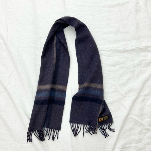 Vintage V. Fraas German Plaid Lambswool Scarf - Picture 8 of 10